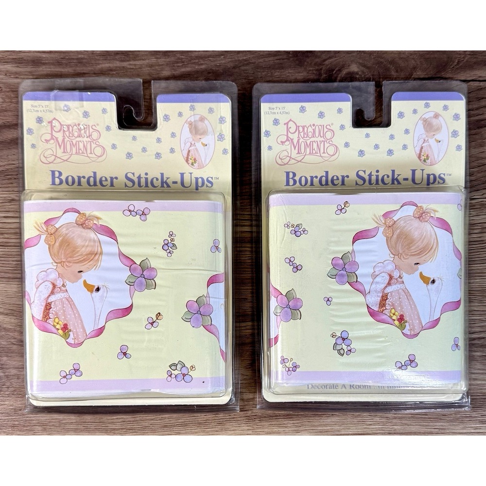 Vintage Precious Moments Nursery Wall Border 5"x15' 1990s Baby Room Pastel Y2K